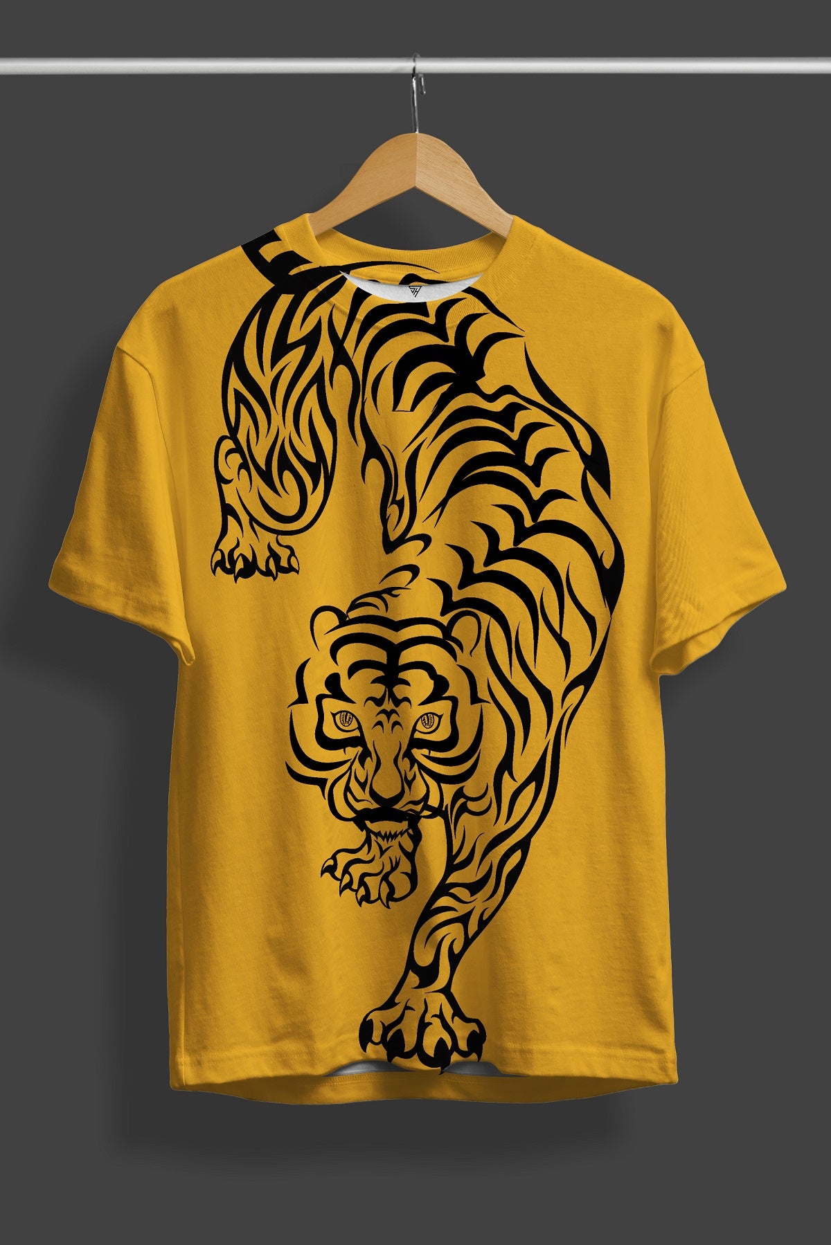 True Tiger Yellow Printed T-Shirt