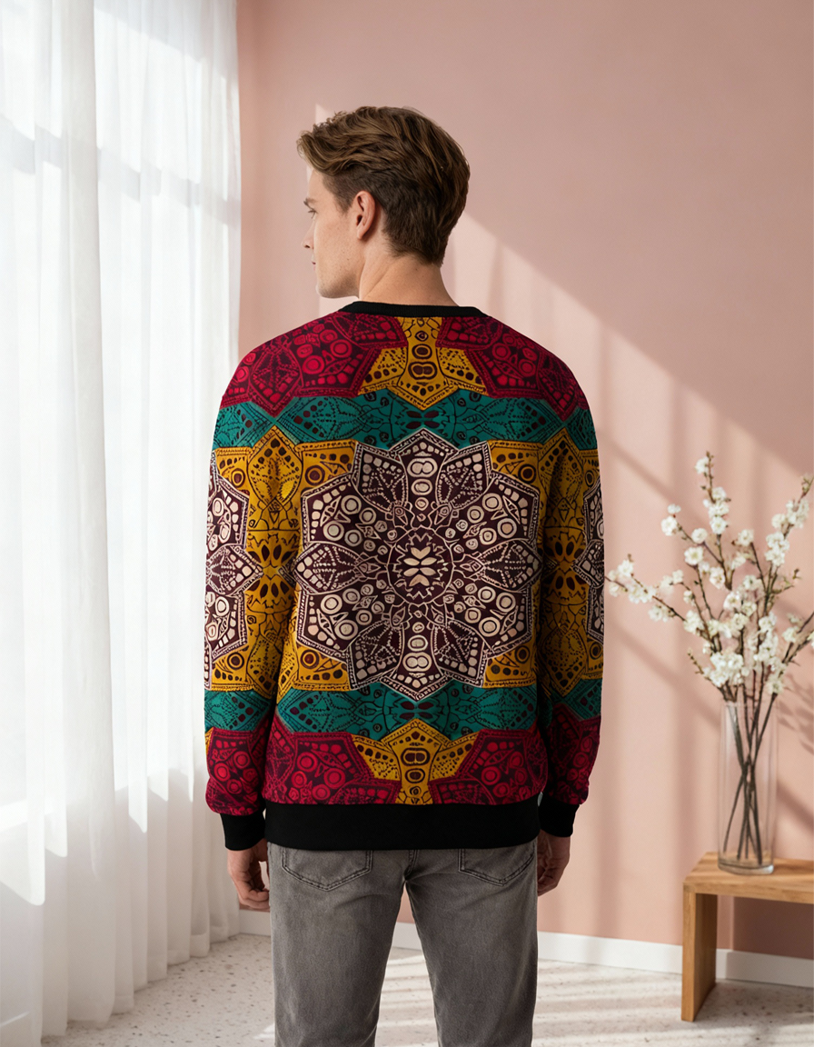 Ethnic Style All Over Printed Sweatshirt #14