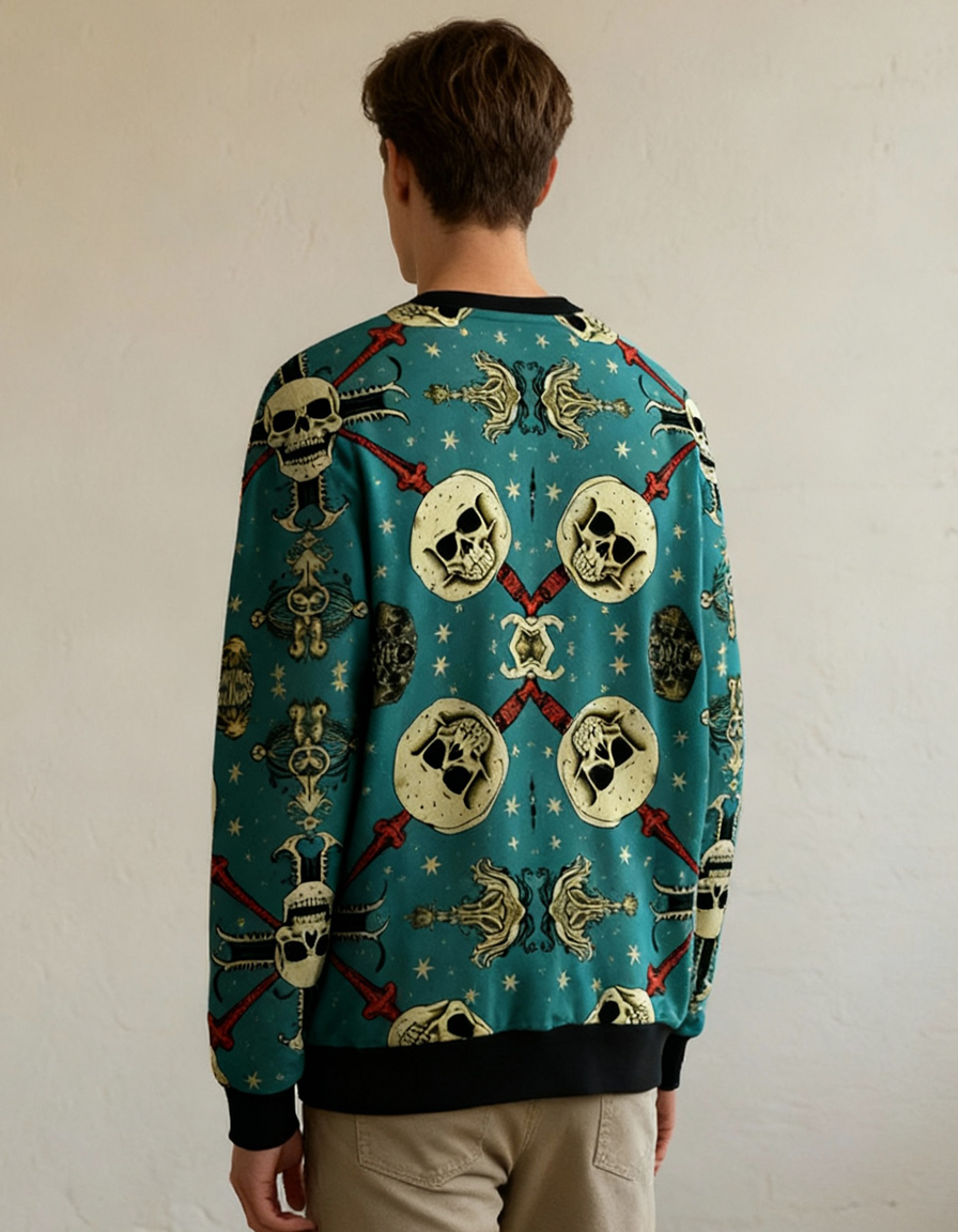 Alive Skeleton Printed Sweatshirt