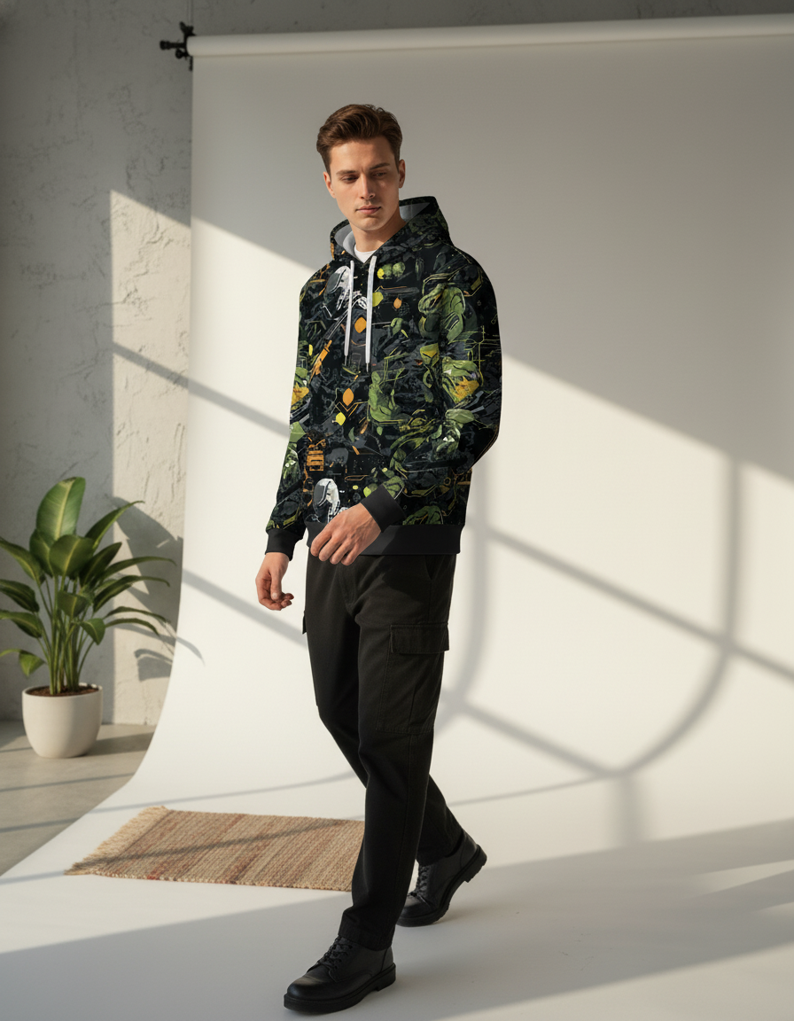 SQUIREHOOD - Printed Hoodie #0110