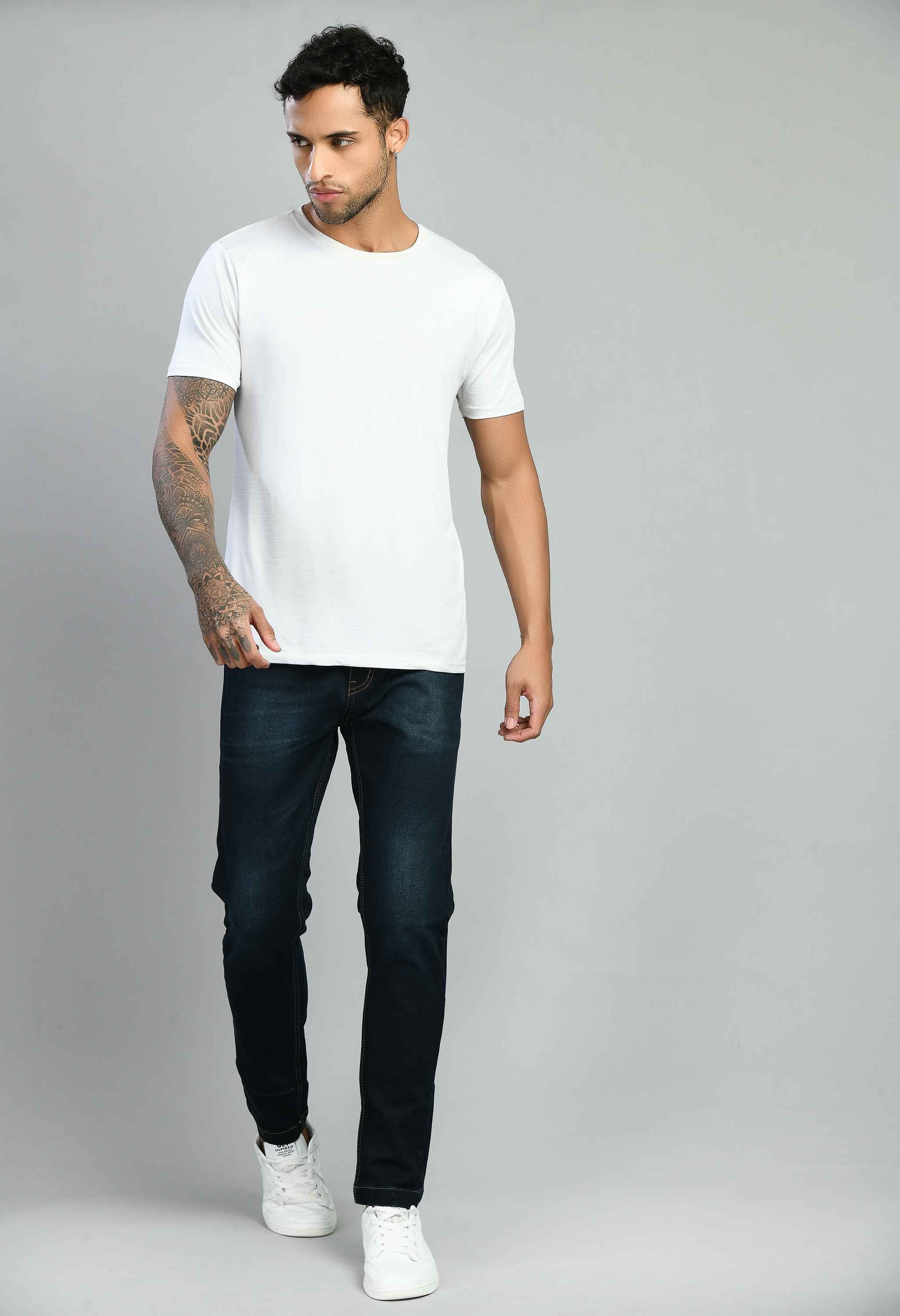 Denim Lycra Mid Rise Slim Fit Jeans