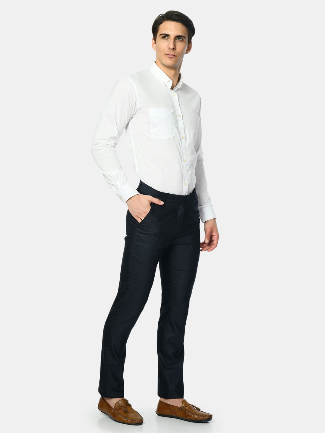Men's Solid Cotton Regular Fit Shirt