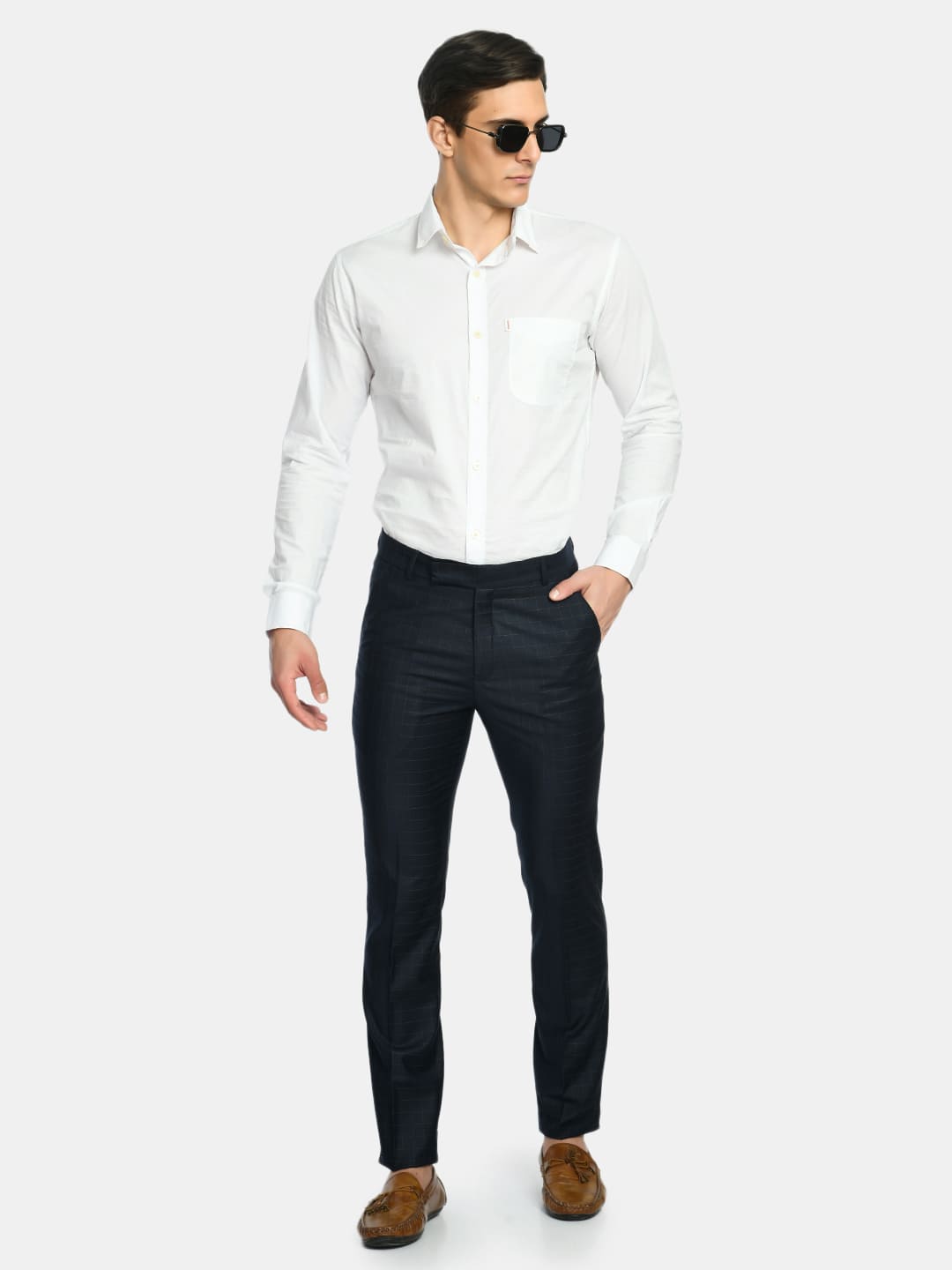 Men's Solid Cotton Regular Fit Shirt