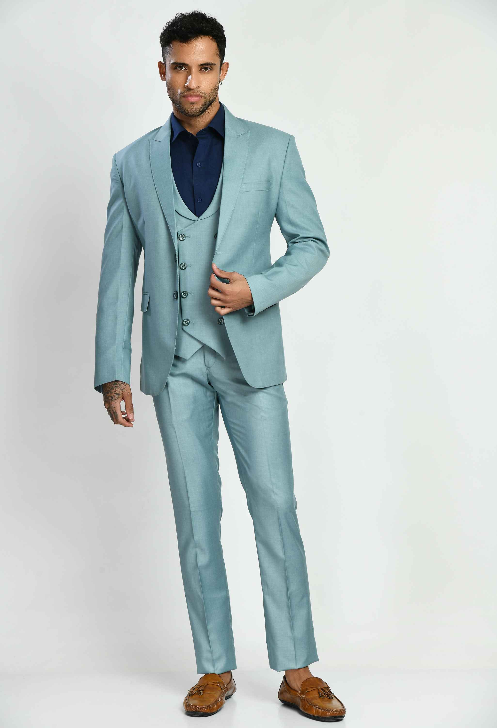 Plain Terry Nylon Suit Set