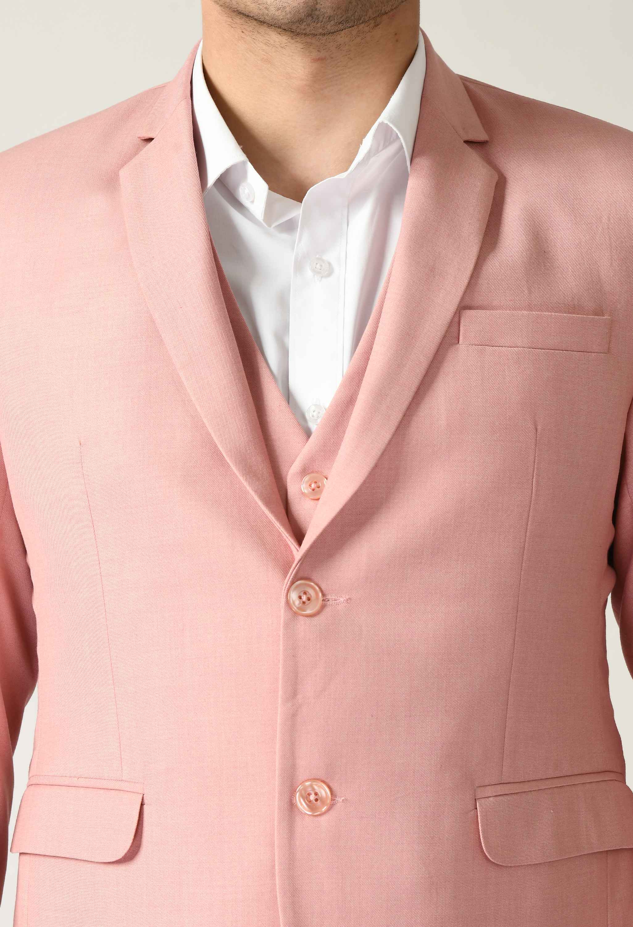 Knitted Pink Party Wear Suit Set