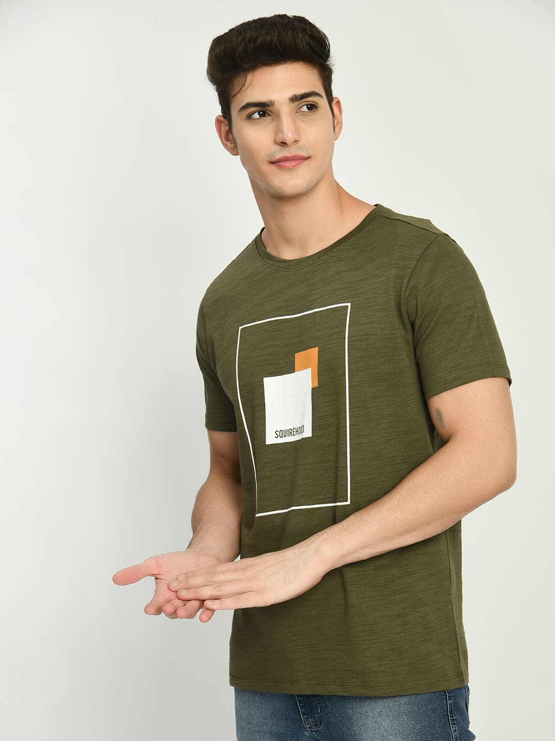 Men's Army Graphic Printed T-Shirt.