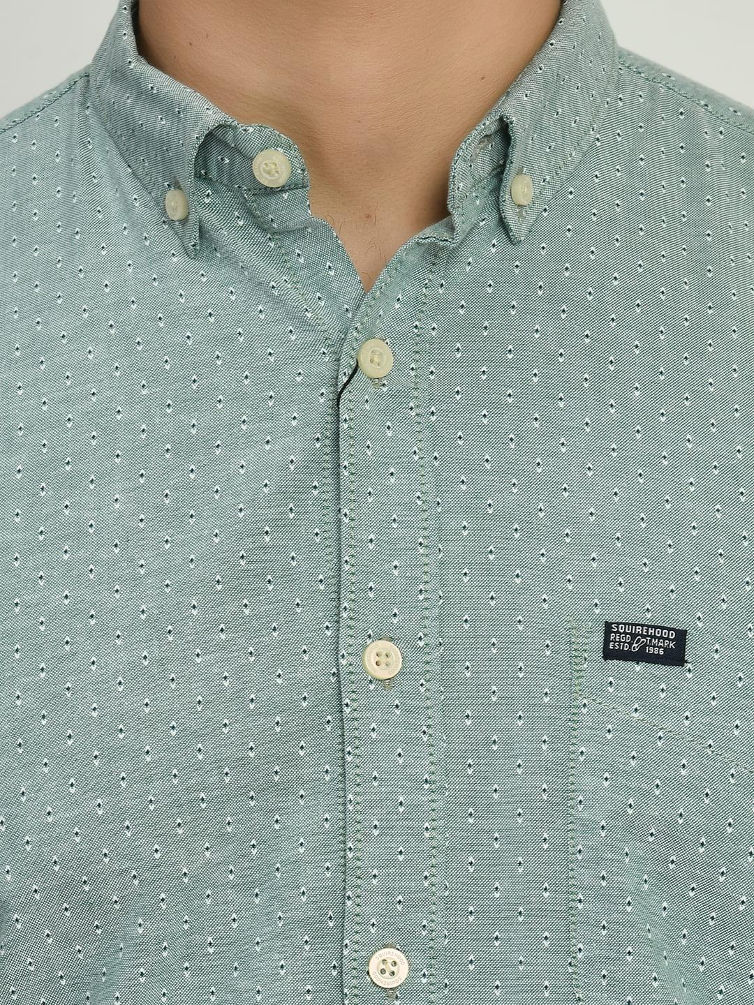 Men's Printed Cotton Regular Fit Shirt