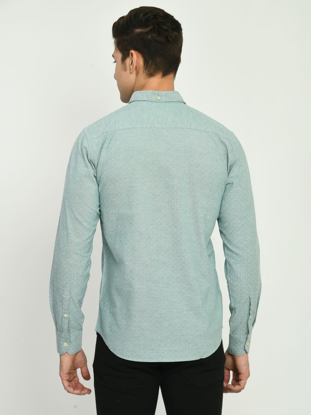 Men's Printed Cotton Regular Fit Shirt