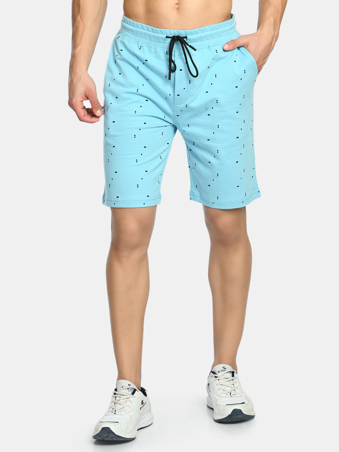 Men's Mid Rise Comfort Stretch Printed Shorts