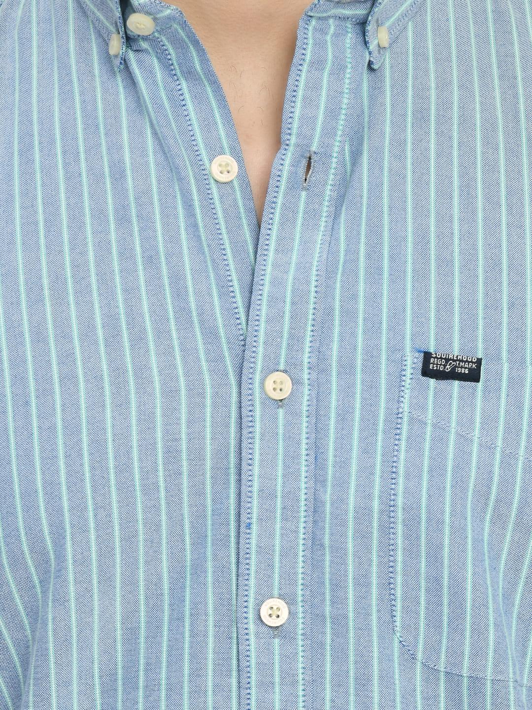 Men's Stripes Oxford Regular Fit Shirt