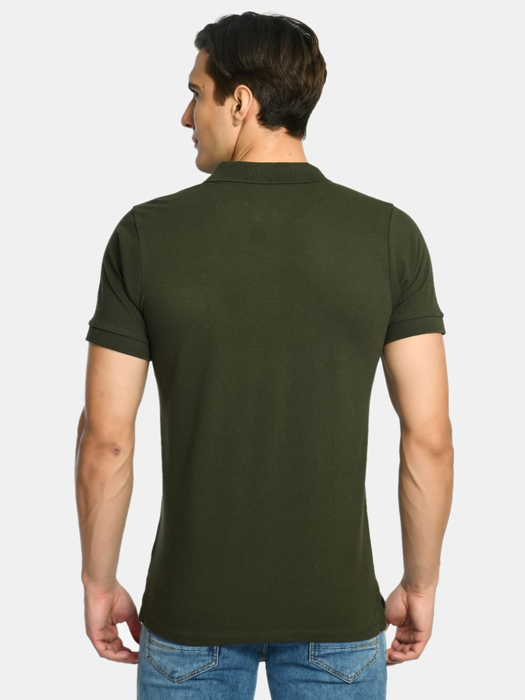 Men's solid Polo Collar Half Sleeve T-Shirt