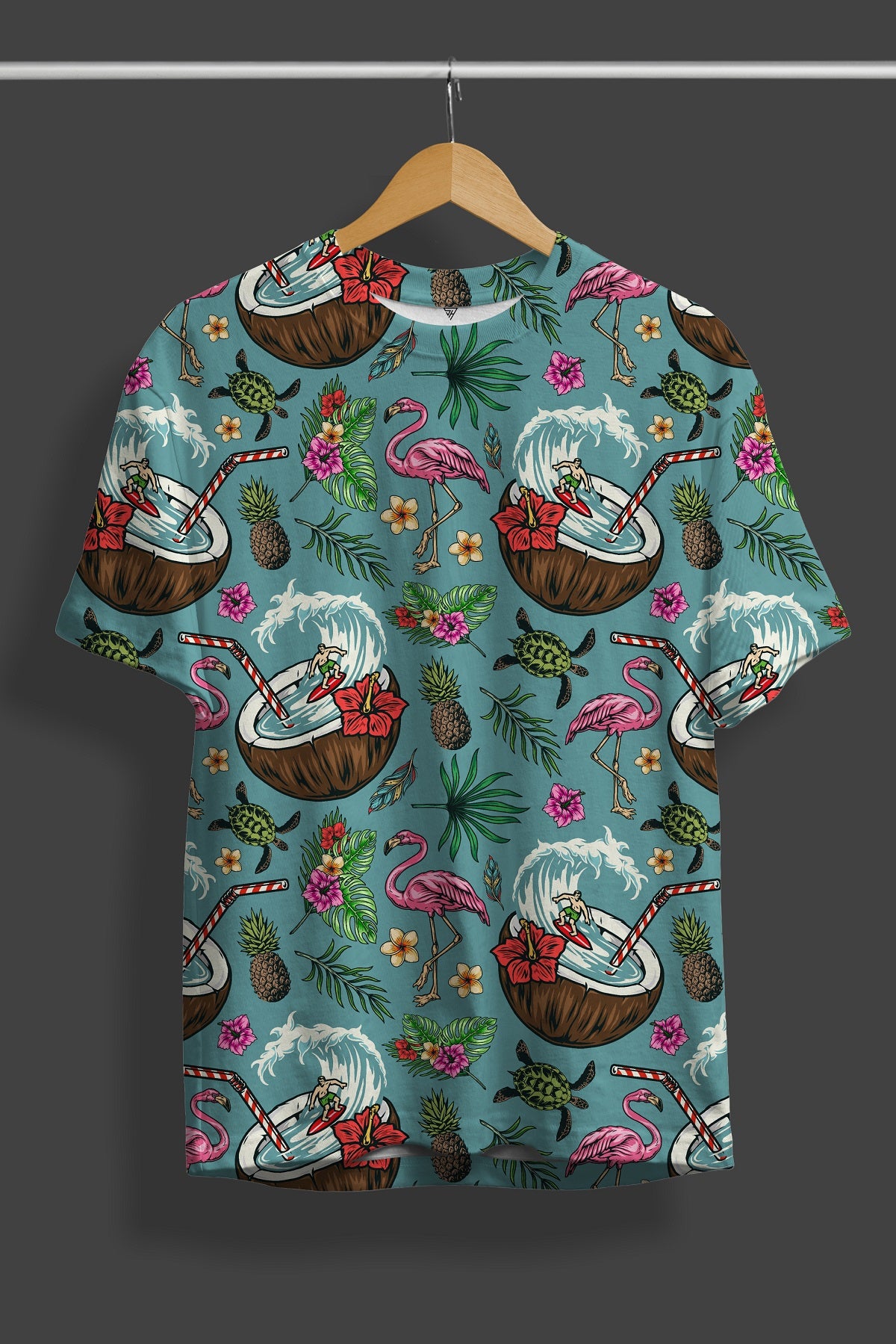 Coconut All Over Digital Print T-Shirt