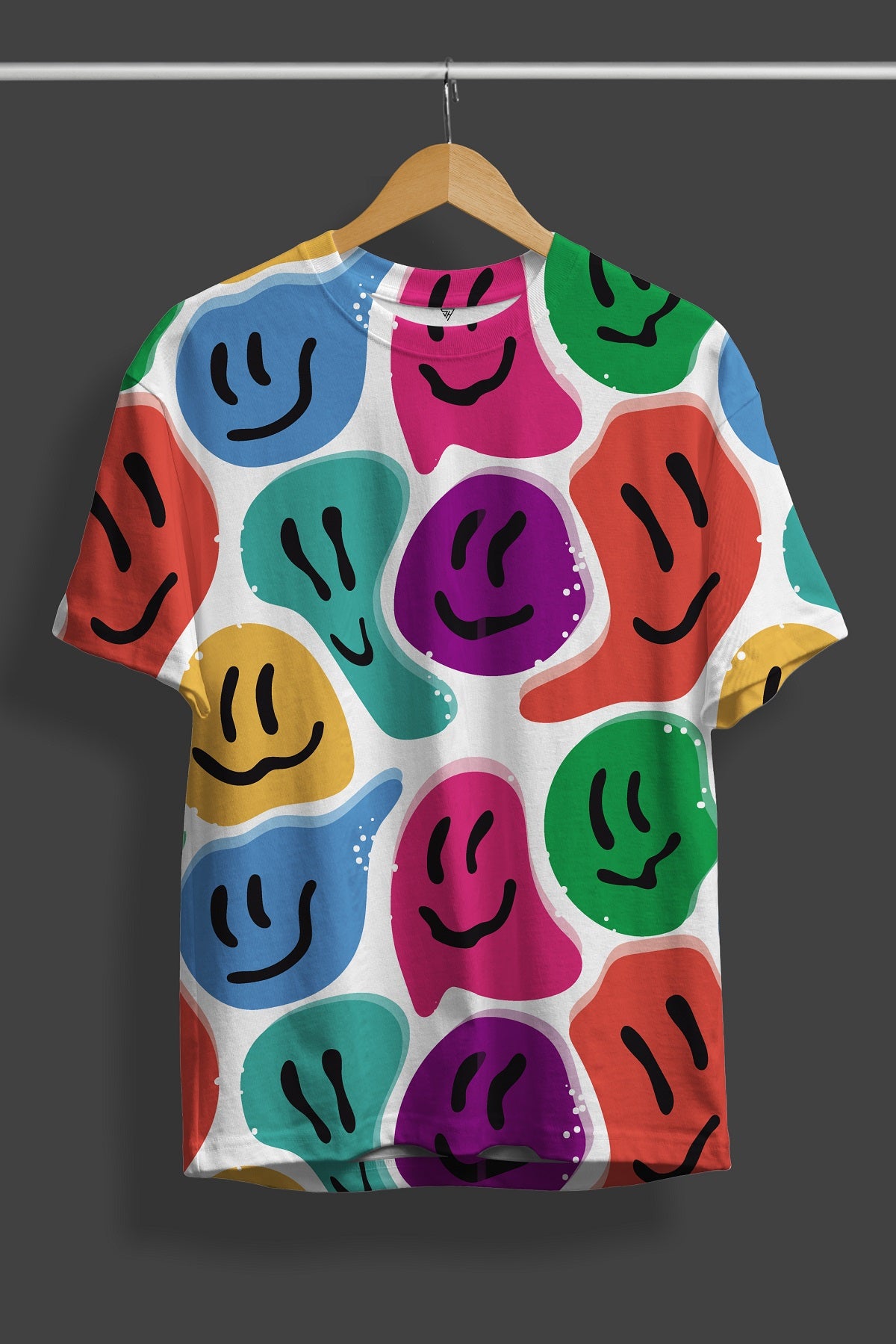 Colorful Ghost Printed T-Shirt