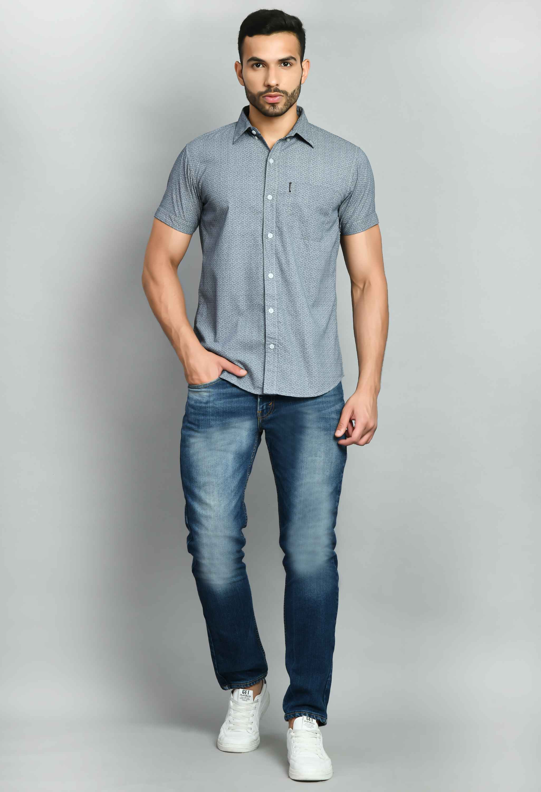 Pure Cotton Smart Fit Casual Shirt - SQUIREHOOD