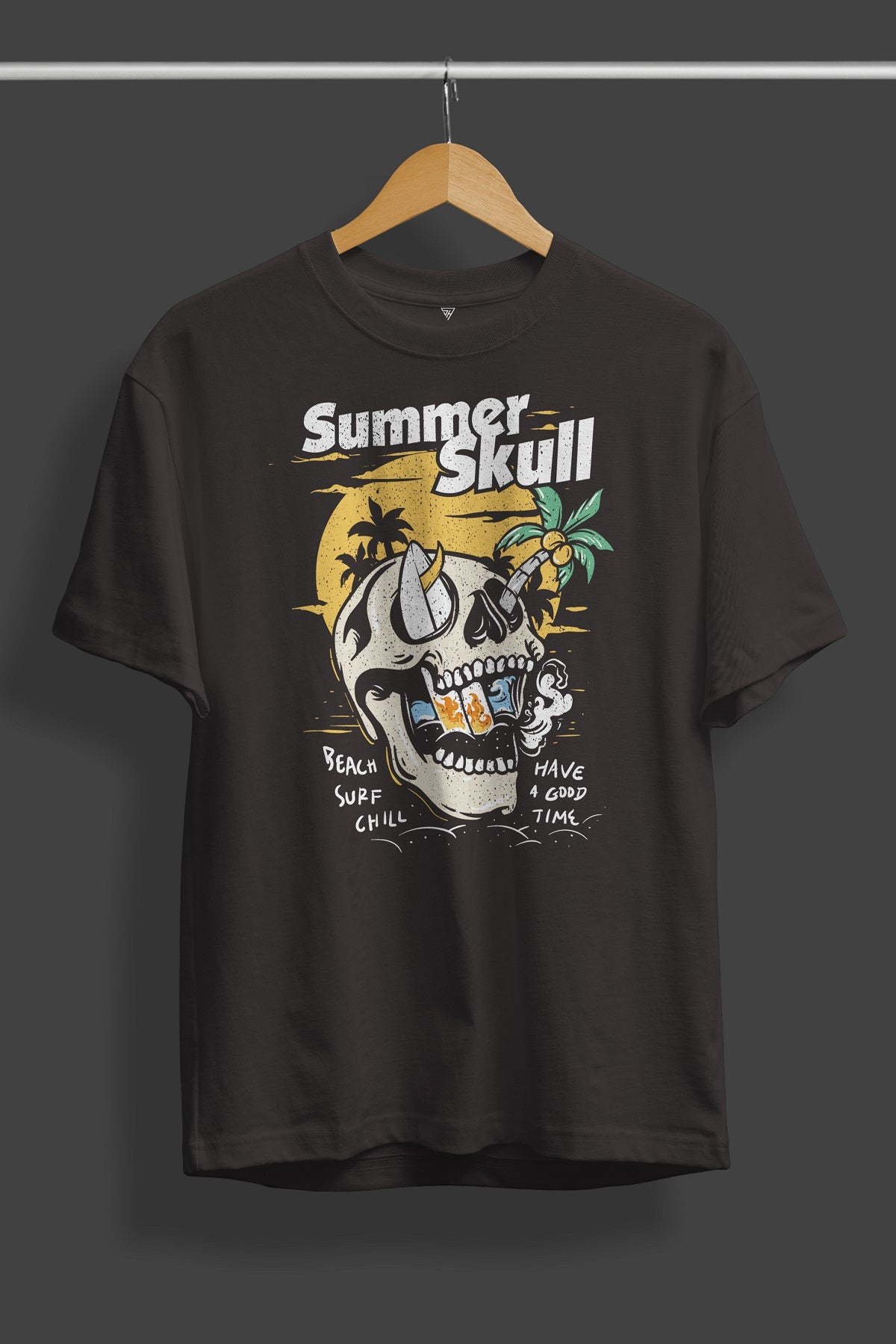 Summer Skull Graphic T-Shirt