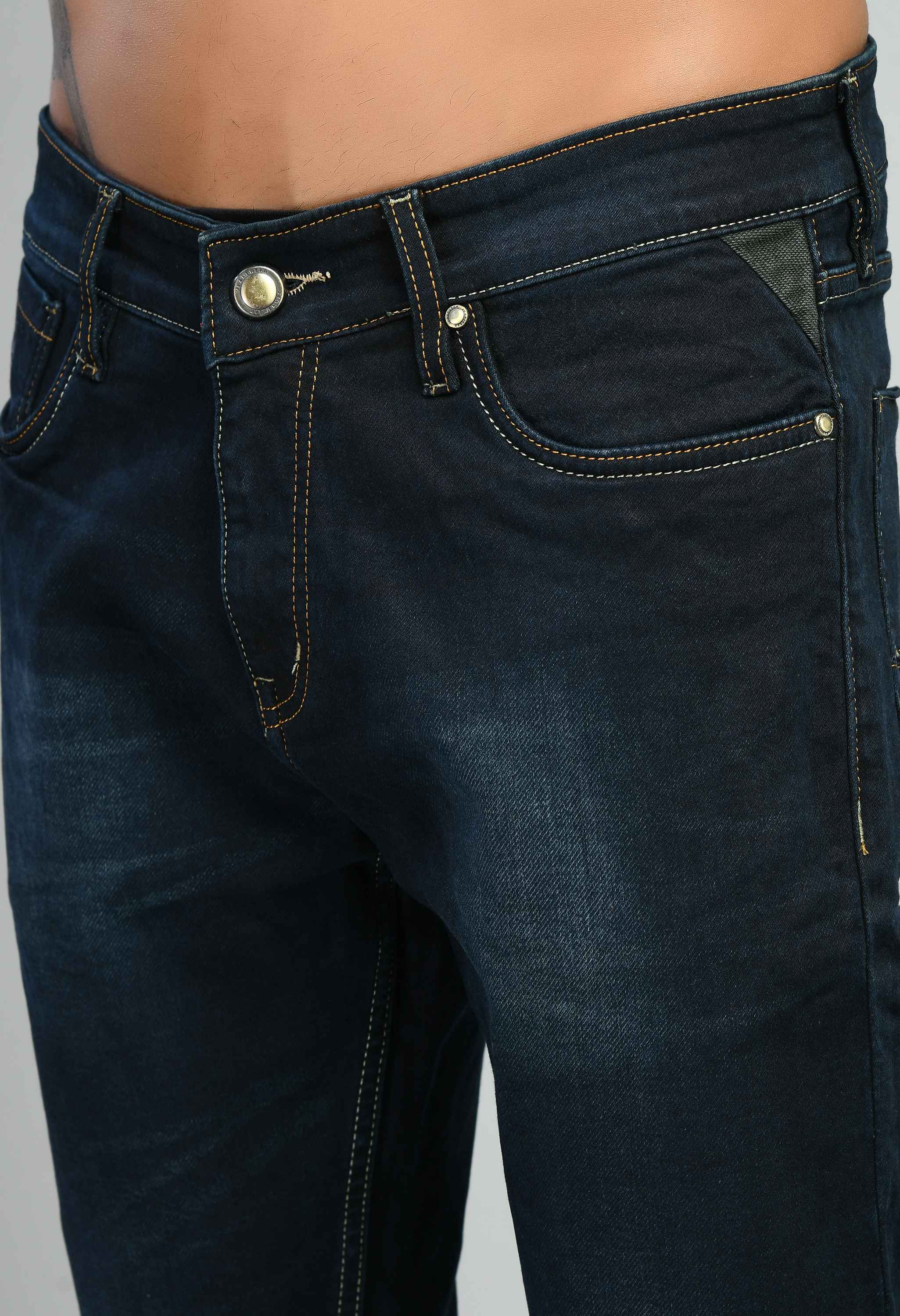 Denim Lycra Mid Rise Slim Fit Jeans - SQUIREHOOD